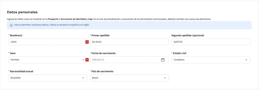 Imagem dados visto mexicano